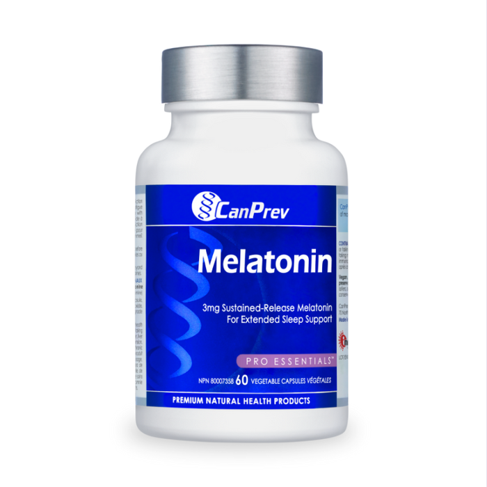 CanPrev Melatonin - 3mg sustained release, 60 veggie capsules 60vcaps
