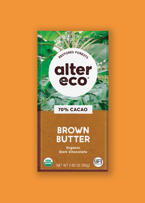 Alter Eco 70% Cocao Brown Butter Organic Dark Chocolate 84g