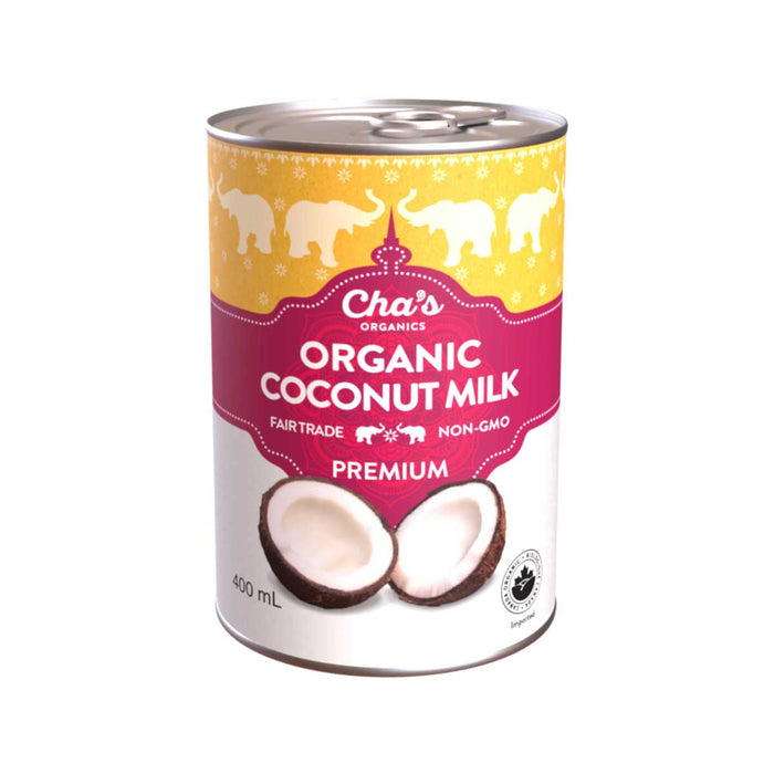 Cha's Organics Organic Coconut Milk Premium 400ml