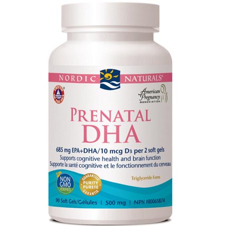 Nordic Naturals - Prenatal DHA ( supports cognitive health and brain function) 90 Softgels