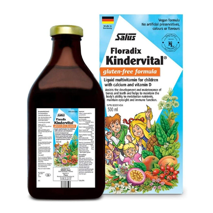 Salus - Floradix Kindervital Multivitamins for children ( with Calcium and Vitamin D) 500ml