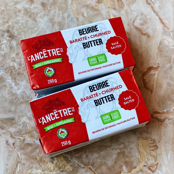 L'ancertre Bio / Organic Salted Butter 250g