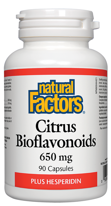 Natural Factors - Citrus Bioflavonoids 650 mg (plus Hesperidin) 90 Capsules