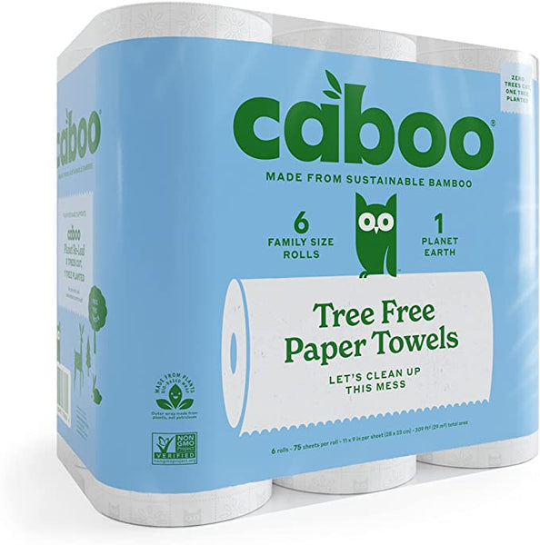 Caboo Bamboo Toilet Paper, 2ply 4pk