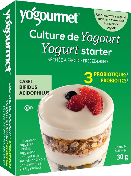 yo'gourmet Culture Yogurt Starter (3 Probiotics) 6x3gsachets