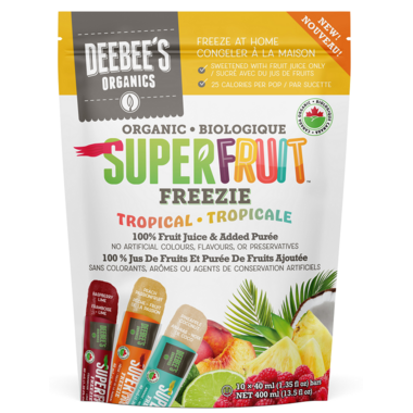 Deebee's Organic Freezies Super Fruit 10X40ml