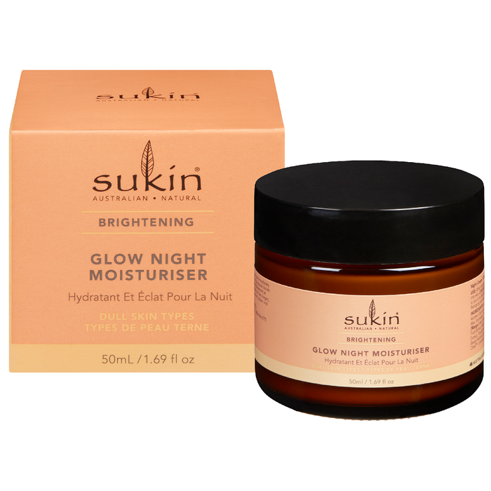 Sukin Glow Night Moisturiser - Brightening, For Dull Skin Types 50ml