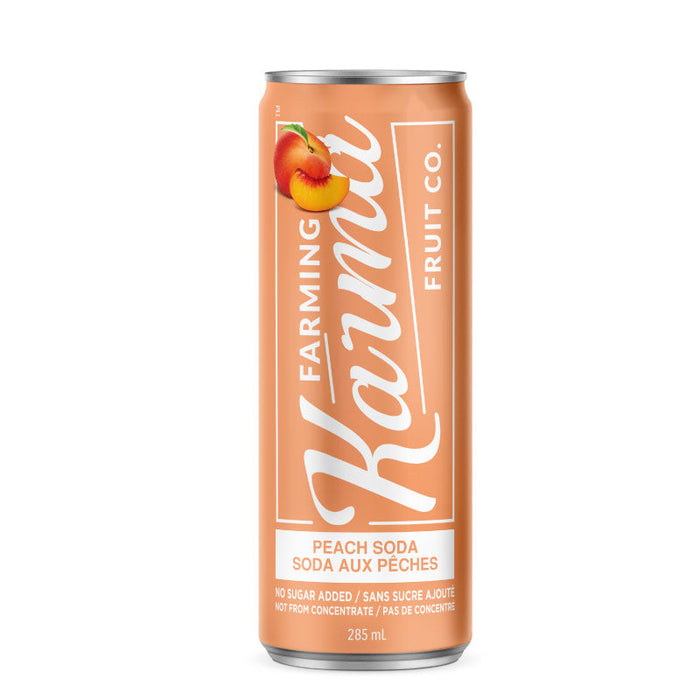 Karma fruit Soda, Peach (Single Can) 285ml