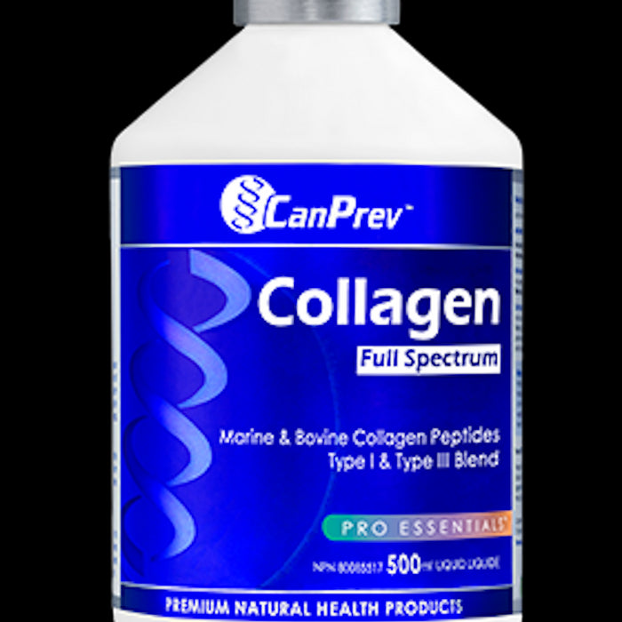CanPrev Collagen Full Spectrum Blend Liquid - Type 1 & 3 Collagen Peptides 500ml