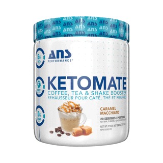 ANS KetoMate Caramel Macchiato Powder - Coffee, Tea & Shake Booster 293g
