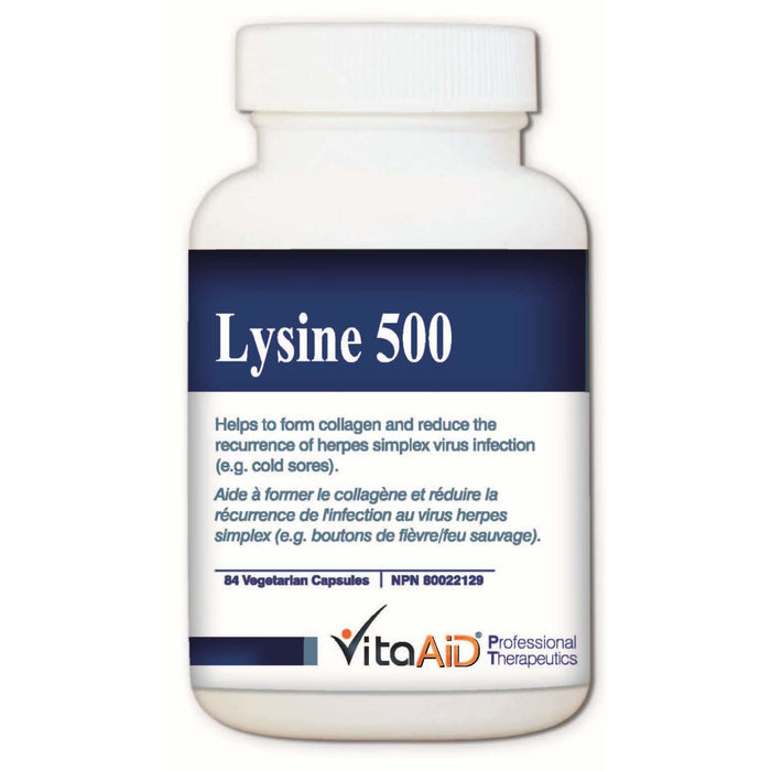 Sisu L-Lysine 500mg - Helps to Reduce the Reccurance of Herpes Simplex Virus (HSV) Infection (e.g. Cold Sores). 90vegicaps
