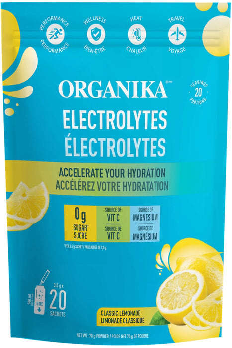 Organika Electrolytes Classic Lemonade 20 Sachets