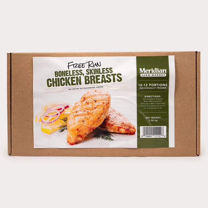 Meridian Farm Market - Boneless Skinless Chicken Breasts, Local Free Run 2x6oz