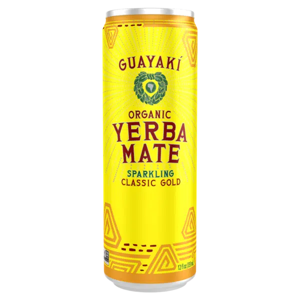 Guayaki Organic Yerba Mate Sparkling Classic Gold Beverage 355ml