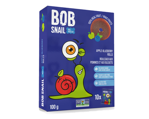 Bob Snail 100% Real Fruit Roll, Apple Blueberry 100g