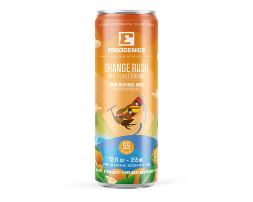 Ergogenics Orange Rush Sparkling Beverage 355ml