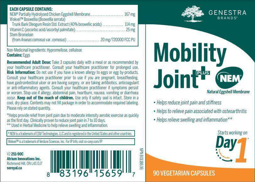 Genestra Mobility Jont+ For Joint Pain & Stiffness 90capsules