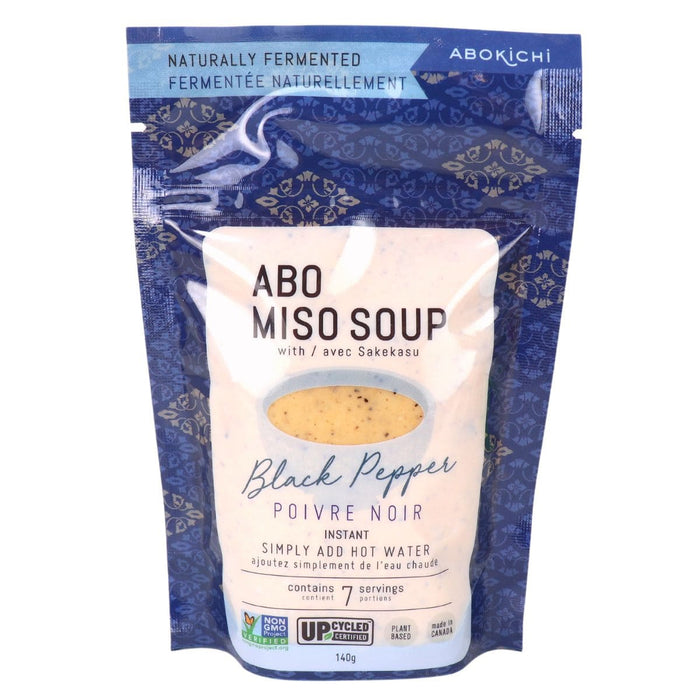 Abokichi Naturally Fermented Miso Soup, Black Pepper 140g