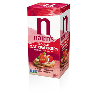 Nairn's Rough Oat Crackers; Plant Based, No Added Sugar 250g