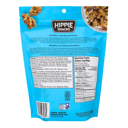 Hippie Snacks Gluten Free Granola Vanilla Almond Clusters 227g