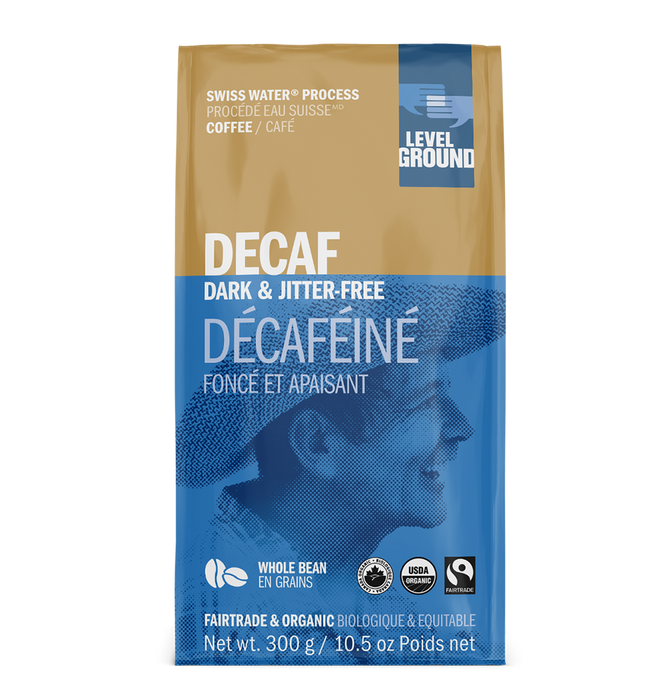 Level Ground Trading Decaf Coffee Organic Ground - Swiss Water Process 300g