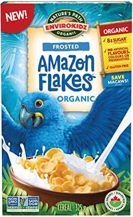 Nature's Path Envirokidz Organic Cereal - Amazon Flakes - Frosted 325g