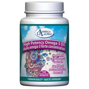 Omega Alpha High Potency Omega-3 Oil 100 Softgels