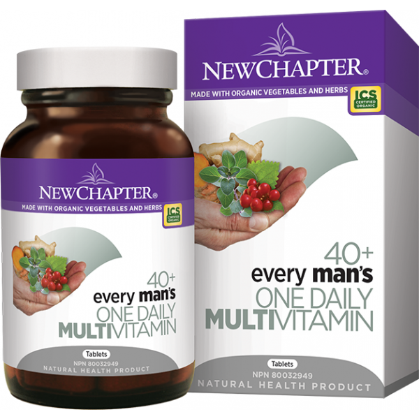New Chapter Every Man's One daily Multivitamin (40+) 48 Tablets