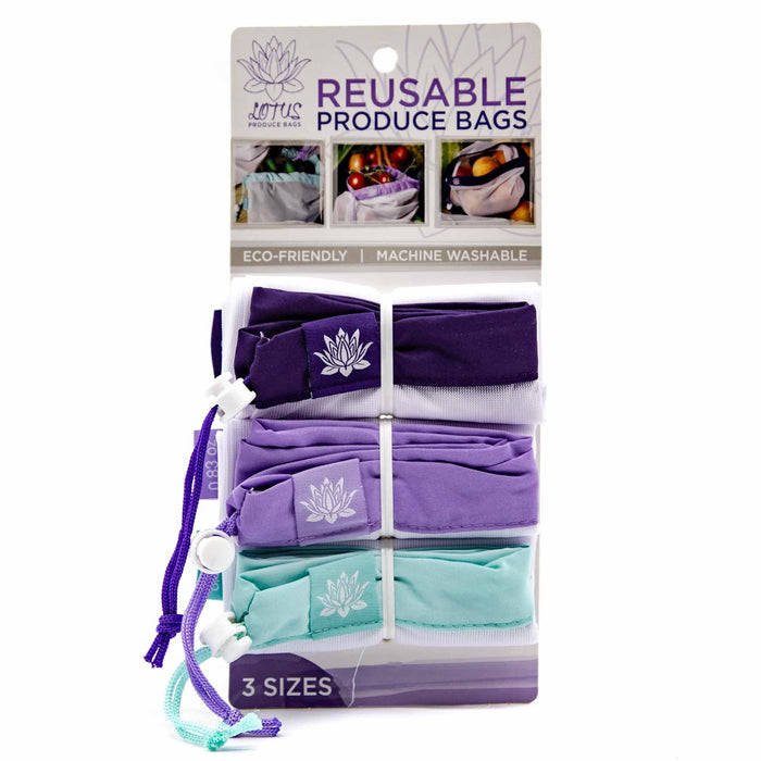 Lotus Reusable Produce Bags - 3pk 3 Pack