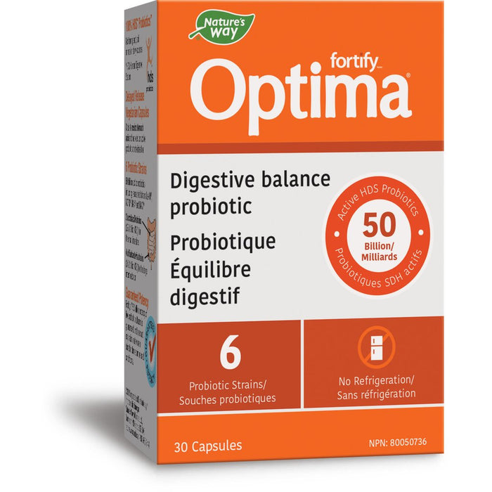 Nature's Way fortify Optima Digestive Balance Probiotic (50Billion) 30 Vegecaps