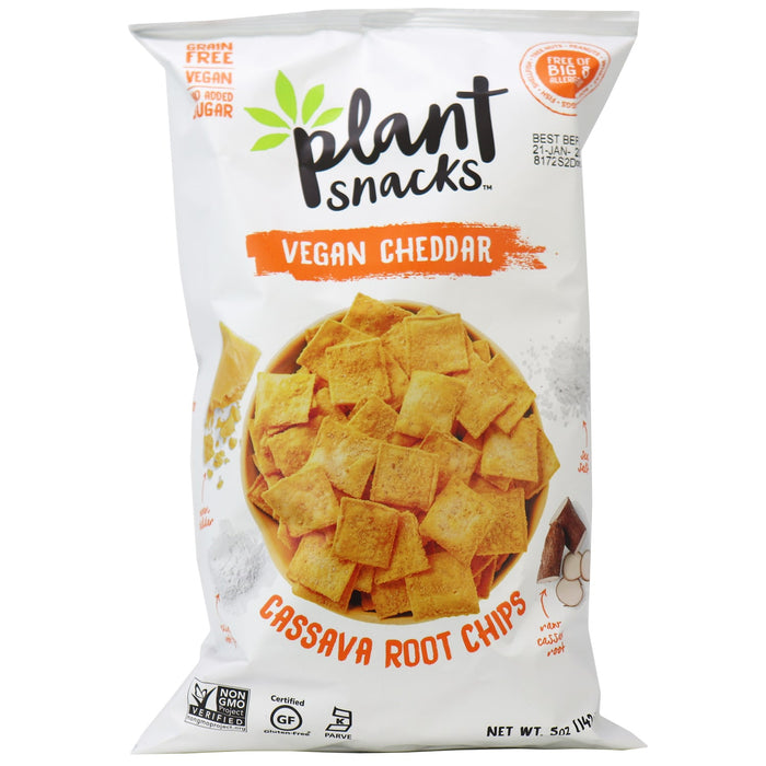 Plant Snacks Cassava Root Chips - Vegan Chedar 142g