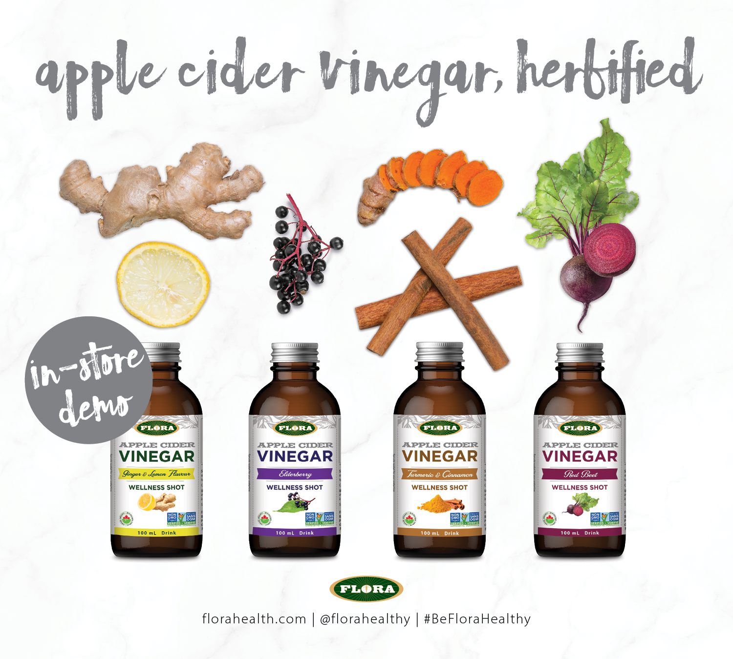 Flora's ACV Wellness Shots