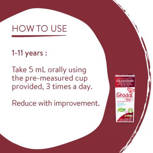 Boiron Stodal Homeopathic Sugar Free Cough Syrup 125ml.