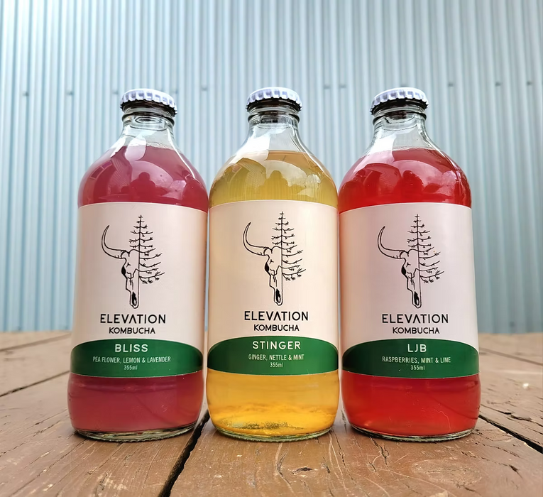 Elevation Kombucha – Waterfall (355ml)