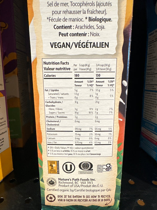 Nature's Path Organic Panda Puffs, Peanut Butter 300g