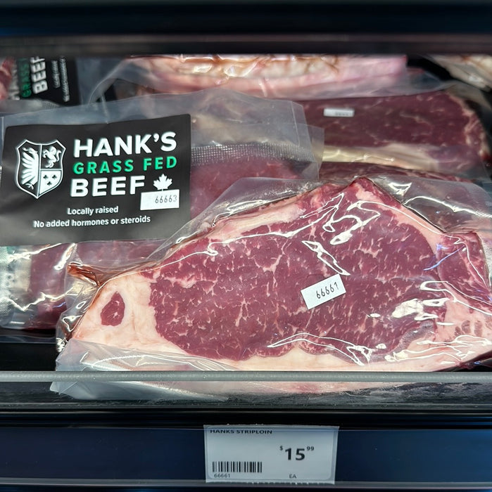 Hanks' Local Grass Fed Striploin 8 oz