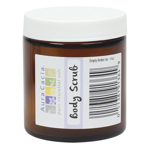 Aura Cacia Wide Mouth Glass Jar 4 oz. 4oz.
