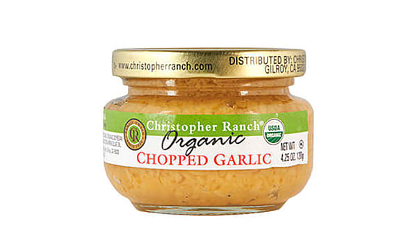 Garlic, Roasted, Diced, Organic, Christopher Ranch, USA. 120g
