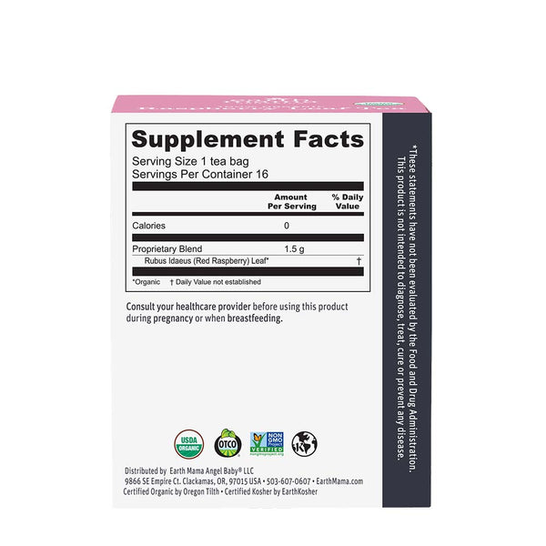Earth Mama Raspberry Leaf Tea  16 tea bags