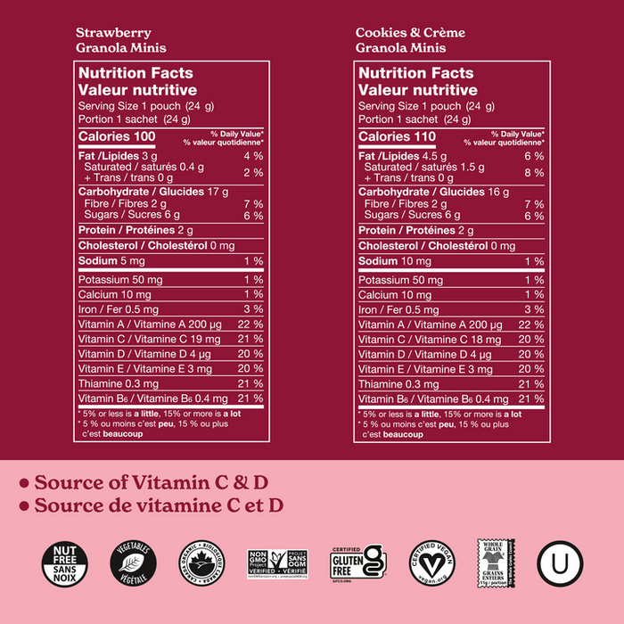 Made Good Granola Minis; Strawberry 120g
