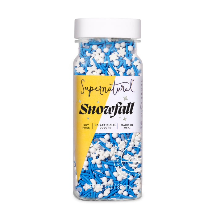 Supernatural Snowfall Sprinkles – Soy-Free, Dye-Free (85g / 3oz) 3oz.