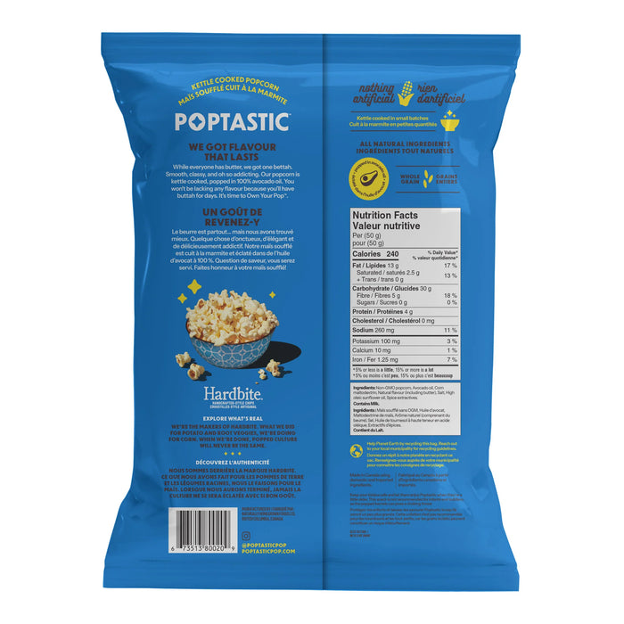 Poptastic Buttah For Days Popcorn 130g