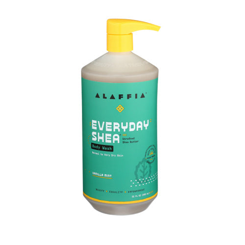 Alaffia - Everyday Shea Body Wash (Normal to Very Dry Skin) Vanilla Mint 950ML