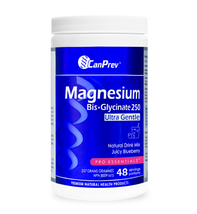 Can Prev Magnesium Bis-Glycinate 250 Ultra Gentle Blueberry Powder 257g