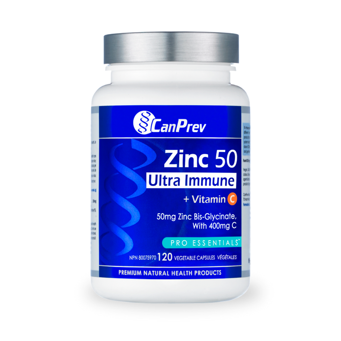 Can Prev Zinc 50 Ultra Immune + Vitamin C 120vegiecaps