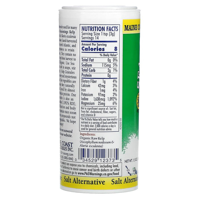 Maine Coast Sea Seasonings Organic Kelp Granules 43g