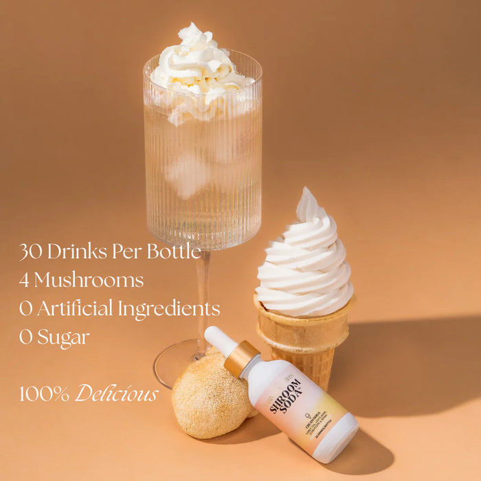 Ananda Elixirs Shroom Soda Cream Soda – Functional Mushroom Beverage (60ml)