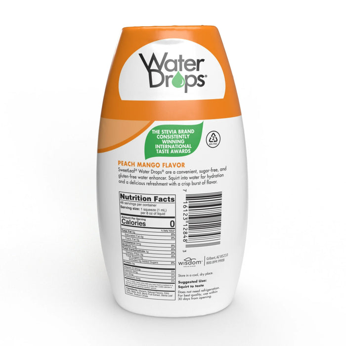 SweetLeaf Water Drops, Peach Mango 48ml