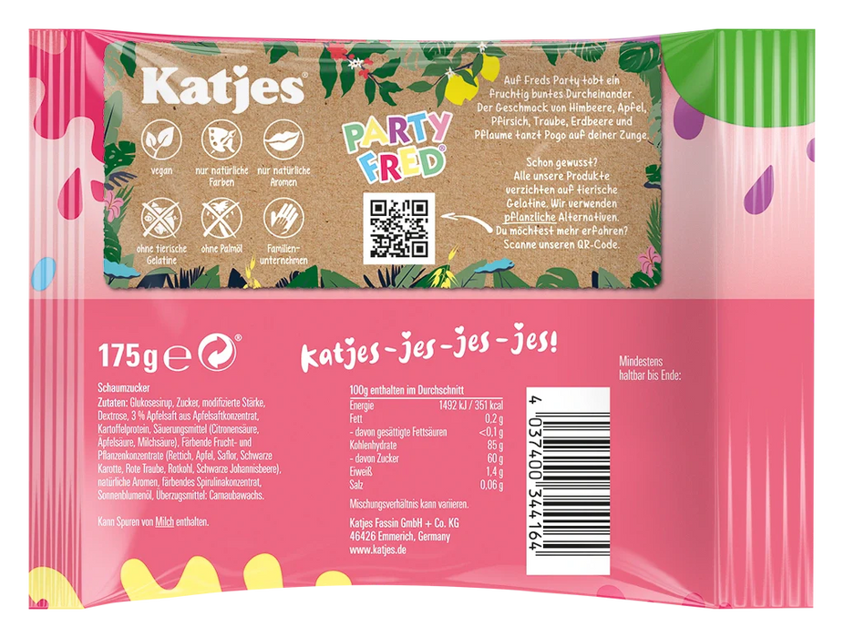 Katjes Party Fred - Fruity Gummy Candy (175g)