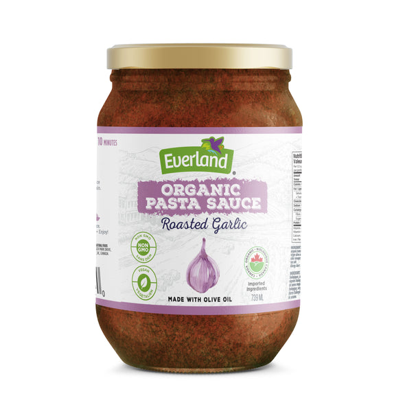 Everland Organic Salsa, Roasted Garlic 500ml